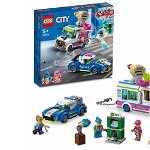 LEGO City Politia in urmarirea furgonetei cu inghetata 60314 317 piese