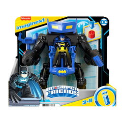 Vehicul Cu Figurina Batman Cu Costum Gri Fisher Price Imaginext Dc Super Friends