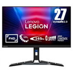 Monitor Gaming LED IPS LENOVO Legion R27i-30, 27", FHD, 180Hz, AMD FreeSync Premium, HDR, negru