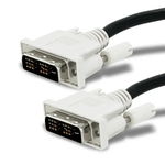 Set 10 bucati Cablu DVI-D 1,8m pentru monitor, dublu ecranat, bobine antiparaziti, 