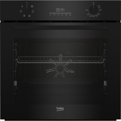 Cuptor incorporabil Beko BCBIE17300KSB, 72 l, Grill, Timer, AEROPerfect, AirFry, Autocuratare hidrolitica, Gatire 3D, Rafturi telescopice, Negru, Clasa A+