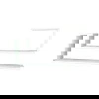 Raft de perete Airy, 100 x 22 x 50, Alb, 