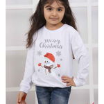 Bluze Bluza Copil Snowman Alb