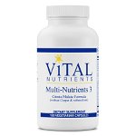 Multi-Nutrienti 3 (fara cupru si fier) | 180 Capsule | Vital Nutrients, Vital Nutrients