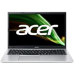 Laptop Aspire 3 A315-58 cu procesor Intel® Core™ i7-1165G7 pana la 4.7 GHz, 15.6, Full HD, 16GB DDR4, 1TB SSD, Intel® Iris® Xe Graphics, No OS, Pure Silver, Acer