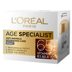 LOREAL PARIS AGE SPECIALIST CREMA DE FATA 65+NOAPTE 50ML, Loreal