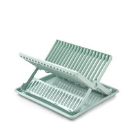 Uscator pliabil vase, cu tava, vernil pastel, 2 niveluri, Surt Vrm, 