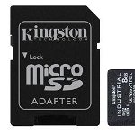 Card de memorie Kingston Industrial microSD, 8GB, UHS-U3, Clasa 10 + adaptor SD, Kingston