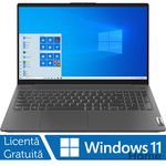 Laptop Nou Lenovo IdeaPad 5 15ITL05, Intel Core i7-1165G7 1.20-4.70GHz, 8GB DDR4, 256GB SSD, 15.6 Inch Full HD, Windows 11 Home, Graphite Gray, LENOVO