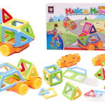 Set de constructie magnetic Mini cu 38 elemente Multicolore