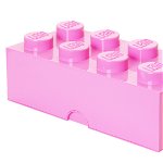 Cutie depozitare Lego 2x4 roz deschis 