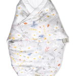 Sistem de infasare Bambus, Inchidere Velcro, Baby swaddle, Lunca Gri + Cadou Rucsacel, Amy