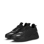 Puma, Pantofi sport cu insertii de piele RS-X Triple, Negru, 11