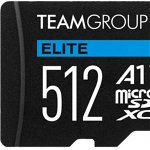 Card memorie TeamGroup Micro SDXC Elite A1 V30 512GB + Adaptor