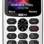 Telefon seniori MaxCom Comfort MM471, 2G, Dual SIM (Alb)