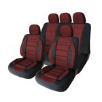 Huse scaune auto , calitate premium, marime universale, culoare rosu+negru, CARGUARD