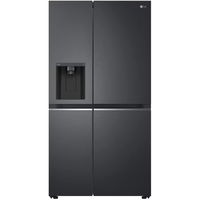 LG Side by side LG GSLV71MCTD, Capacitate 635 l, Total No Frost, DoorCooling+, LinearCooling, Multi-Airflow, Clasa D, Compresor Linear Inverter, H 179 cm, Negru, LG