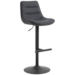 Taburet De Bar din metal, textil, gri închis, P & B