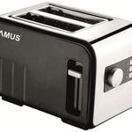 Prajitor de paine Samus DAILY, 800W, 2 felii (Inox/Negru), Samus