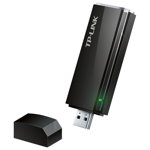 Adaptor USB Wireless TP-LINK Archer T4U, Dual-Band 300 + 867Mbps, negru