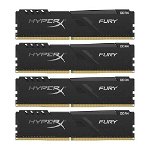 Memorie HyperX FURY, 16GB(4x4GB) DDR4, 2400MHz CL15, Quad Channel Kit