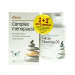 Pachet Complex menopauza 30 comprimate + Calciu Vitamina D3 40 comprimate, Alevia, Alevia