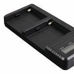 Patona Incarcator Dual cu LCD pentru  Sony NP-F550 F750 F970
