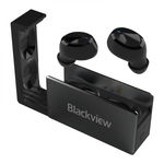 Casti wireless in-ear Blackview AirBuds 2 TWS Negru, Control tactil si vocal, Bluetooth v5.0,  Master-Slave Switch, Reducere zgomot