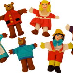 2 In 1 - Pinochio Si Povestea Cei Trei Ursuleti - Papusi Degetar, BigJigs Toys