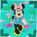 Set creativ cu cristale Minnie on Holiday 18x18 cm Craft Buddy colectia Disney CCK-DNY807, 