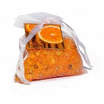 Săculeț parfumat din organza cu aromă de portocale și scorțișoară Ego Dekor Organza Naranja y Canela