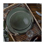 Set 24 piese pentru cina Kutahya Porselen, 710KTP2895, 25 cm, portelan, Verde