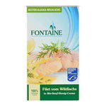 File de somon salbatic in sos de mustar si miere Fontaine, 200 g, conserva de peste, Fontaine