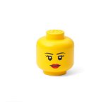 Cutie de depozitare în formă de figurină LEGO® Girl, 10,5 x 10,6 x 12 cm, LEGO®