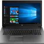 Laptop HP ZBook 17 G6 cu procesor Intel® Core™ i7-9850H pana la 4.60 GHz Coffee Lake, 17.3", Full HD, 32GB, 512GB SSD, NVIDIA Quadro RTX 5000 16GB, Windows 10 Pro Black