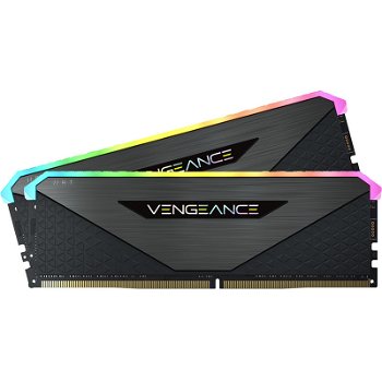 Memorie Vengeance RGB RT Black 32GB (2x16GB) DDR4 3600MHz CL16 Dual Channel Kit, Corsair