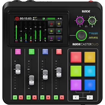 RodeCaster Duo Mixer Audio Podcast