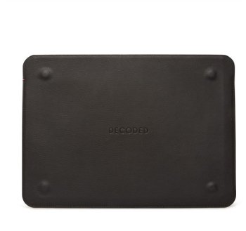 Husa laptop Decoded Leather Frame Sleeve compatibila cu Macbook Air / Pro 13 inch Black, Decoded