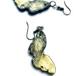 Cercei pictati manual YellowButterfly, AHGL12493
