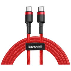 CABLU alimentare si date Baseus Cafule Fast Charging Data Cable pt. smartphone USB Type-C la USB Type-C 3A / 60W 1m rosu CATKLF-G09 tim