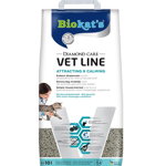 BIOKAT'S Diamond Care Vet Line Attracting&Calming 10 L nisip pentru pisici, din bentonita cu efect de calmare si atragere, BIOKAT'S