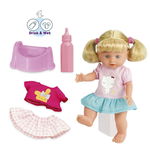 Set papusa fetita cu biberon si olita Le Petit Bebe, 
