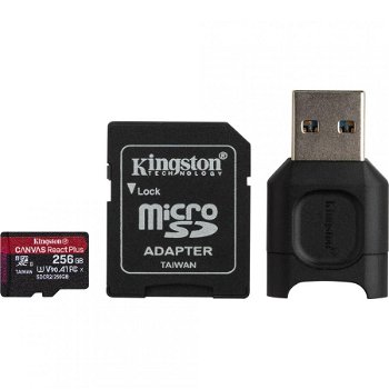 Card reader Kingston + SD Reader 256GB, R/W: 300/260 MB/s,