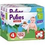 Scutece-chilotel Pufies Pants Fashion&Nature Maxi, Marimea 4, 9-15 kg, 132 buc, Pufies