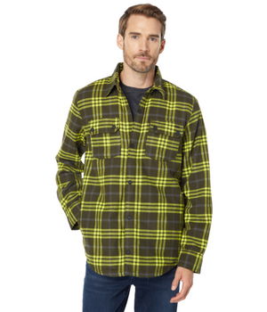 Imbracaminte Barbati Volcom Sherpa Flannel Jacket BlackGreen, Volcom