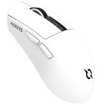 Mouse Gaming AQIRYS Zephyr, Wireless 2.4 GHz/Bluetooth, 26000 dpi, OLED Display, magnetic charging dock (Alb) , AQIRYS