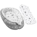 Cosulet dormit bebelusi Kidizi Baby Nest + salteluta impermeabila detasabila Galaxy Grey, Kidizi