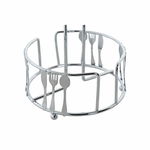 Suport pentru Role de Hârtie de Bucătărie DKD Home Decor Argintiu Metal (14 x 14 x 29 cm), DKD Home Decor