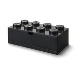 Room Copenhagen 40211733 Lego Desk Drawer 8 Knobs, Black, Large