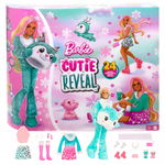 BARBIE Cutie Reveal Advent Calendar with Doll, MATTEL